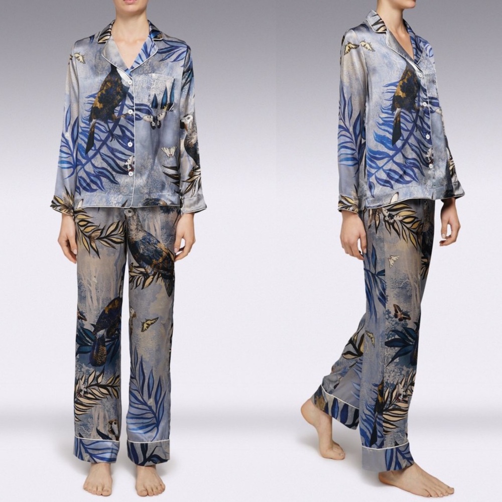 MORPHO and LUNA INES PYJAMA Silk Pajamas Set